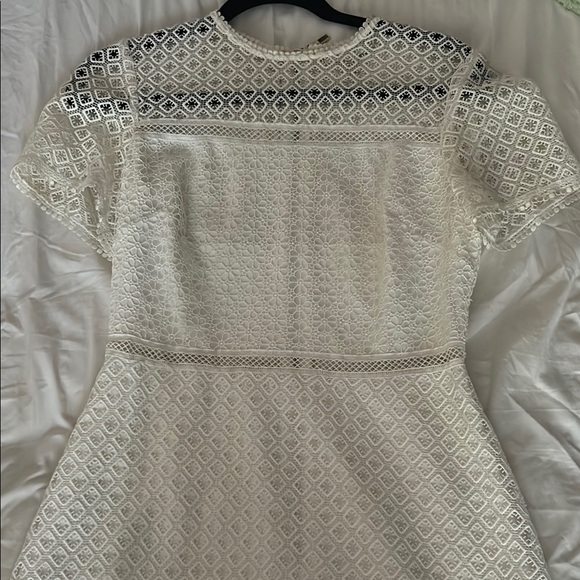 Ted Baker | Dresses | Ted Baker White Aline Lace Short Dress | Poshmark